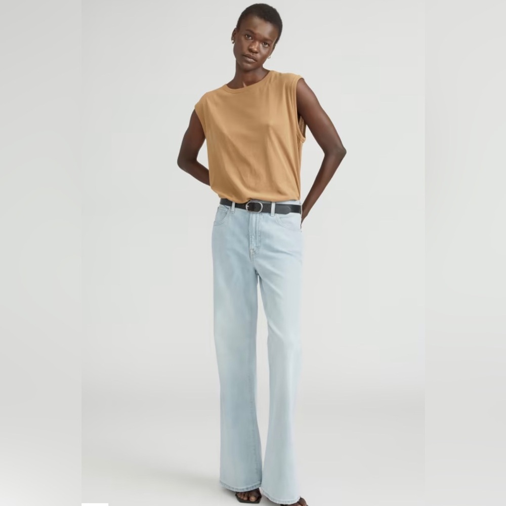 Everlane The High Rise Flare in Fog- Sz 25